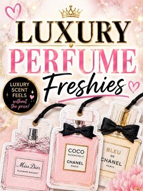 Luxury Perfume Freshies Car Charm - great for cars and small spaces.